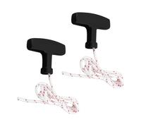 Briny River Lot de 2 Cordons de Traction d'urgence pour Porte de Garage avec Poignée Longueur de Corde : 1 m épaisseur de Corde : 4,5 mm Charge