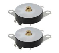 Briny River Lot de 2 Potentiomètres à Pied Plat 16 Mm 50 KΩ B50K/B503 pour Réglage Du Volume de La Vitesse de La Température Et des Minuteries