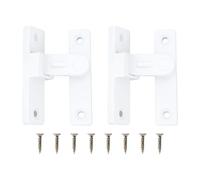 Briny River Lot de 2 Serrures de Porte Pivotantes à 90 Degrés 82 Mm pour Portes de Chambre à Coucher de Salle de Bain de Garage de Jardin de Portail de Grange de Clôture