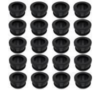 Briny River Lot de 20 Passe-câbles en Caoutchouc Silicone de 19 Mm de Diamètre Passe-câbles de 19 Mm pour Pare-feu Automobile Protection des Câbles