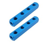 Briny River Lot de 2pcs Séparateurs de Compresseur d'air Filetage Femelle 1/4'' BSP Raccord Collecteur pour Compresseur d'air (4 Voies)