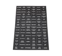 Briny River Lot de 96 étiquettes autocollantes en vinyle pour tableau de bord électrique 1,3 x 2,5 cm