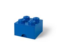Brique bleue de rangement à tiroir 4 tenons