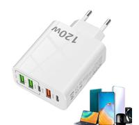 Brique de Chargement, Bloc de Chargement,Bloc de Prise de Charge à 5 Ports | Adaptateur de Voyage, Bloc de Prise de Charge, Cube Adaptateur de, Brique de Chargeur, tête de Cube de pour té