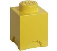Brique de rangement jaune 1 plot Lego Sablon Jaune G