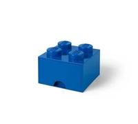 LEGO Brique de rangement 40051731 empilable 1 tiroir 4 tenons Bleu