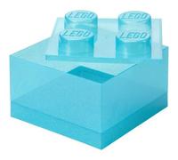 Brique de Rangement Lego translucide pailleté - Bleu