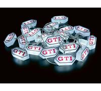 BRISA VW Collection - GTI Guirlande Hexagonale 3 m 20 LED USB-C | Volkswagen Éclairage Décoratif Hexagonal, Fonctionne avec Piles ou Câble USB-C, Balcons, Blanc