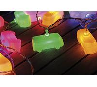 BRISA VW Collection Guirlande lumineuse 3D à piles pour éclairage de fête au design T1 Combi Bus (Classic Bus/Couleurs)