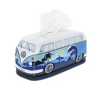 BRISA VW Collection - T1 Bus Combi Housse Boîte à Mouchoirs | Volkswagen Distributeur Rechargeable pour Mouchoirs et Serviettes, Table, Salle de Bain, Camping, Surf/Bleu