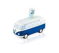 BRISA VW Collection - T1 Bus Combi Tirelire | Volkswagen Boîte à Économies, Réutilisable, Céramique, Cadeau pour Fans, Décoration Rétro, Bleu