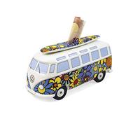 BRISA VW Collection - T1 Bus Combi Tirelire | Volkswagen Boîte à Économies, Réutilisable, Céramique, Cadeau, Collectionneur de Monnaies, Multicolore