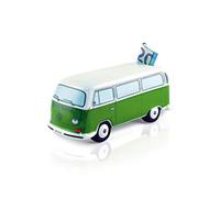 BRISA VW Collection - T2 Bus Combi Tirelire | Volkswagen Boîte à Économies, Réutilisable, Céramique, Cadeau pour Fans, Décoration Rétro, Vert