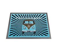 BRISA VW Collection Tapis d'entrée Volkswagen pour la Maison, avec Motifs VW (Samba Stripes/Coloré)