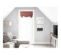 Brise bise 70x200 cm VICHY rouge, en coton jacquard