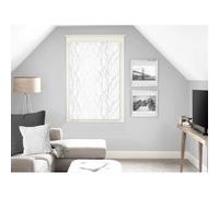 Soleil d'ocre, Liane Brise-bise Dévoré, Polyester, Blanc, 60x90 cm