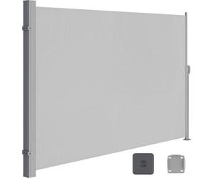 Brise-vent de jardin - 160 x 350 cm, gris - Protection contre le vent - Store de jardin décoratif - Store d'intimité - Store de clôture - Protection anti-vent - Store brise-vent en PVC