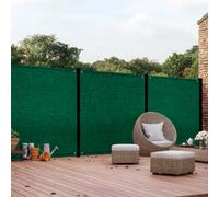 IDMarket Brise-vue occultant 1,5 x 10 m vert 400 gr/m² haut de gamme
