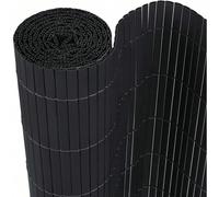 Brise-vue en PVC, clôture imitation bambou avec serre-câbles et lattes renforcées en W, brise-vue pour balcon résistant aux intempéries, brise-vue pour jardin extérieur, clôture, vert, anthracite, bam