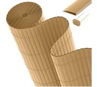 Brise-vue en PVC pour balustrade de balcon SolVisionP12, 80 x 300 cm, motif bambou