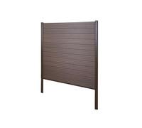 Brise-vue en WPC Sarthe, clôture brise-vent élément de base, 190cm marron