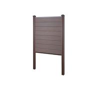 Brise-vue en WPC Sarthe poteaux en WPC 105cm marron