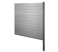 Brise-vue en WPC Sarthe, poteaux WPC Elément d'extension, 188cm gris Gris G