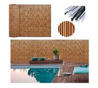 Brise Vue Jardin Canisse Roseau, Clôture Brise-Vue Balcon Opaque Brise-Vue Pare-Soleil Coupe Vent Terrasse Carport Pergola Barriere Jardin Exterieur Paravent Balcon 1m50 1m 1m20(1.2x4 m 3.9x13 ft)