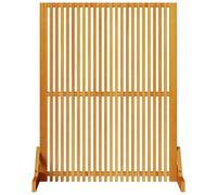 Brise-vue marron en bois d'acacia massif huilé 79,5 x 50 x 110 cm - Paravent autonome et séparateur de pièce pliable pour l'intérieur et l'extérieur - Paravent opaque pour terrasse et salon