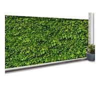 IDMARKET Brise vue occultant 2 x 10 M imprimé feuillage 160 gr/m²