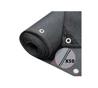 Brise vue occultant en HDPE 230g/m² 1x10m avec attaches de fixation anthracite