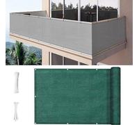 Brise-vue pour balcon - Rideau de protection - Préservez votre intimité - HDPE résistant aux UV - 90 x 600 cm - Vert