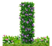 Brise-vue pour clôture artificielle - Rouleau de fausse haie | Panneau de clôture de jardin extensible pour la confidentialité avec fleurs pour l'extérieur conçu pour offrir fonctionnalité et est