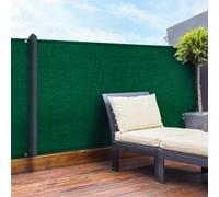 IDMarket - Brise-vue renforcé 1 x 10 m 90 g/m² Vert Classique