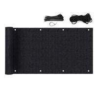 Brise-Vue - Sekey - 75x300 Cm - Noir - Hdpe 220g/M² - Anti-Uv Et Vent Multicolore