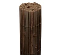 Brise-vue Split Bambou brun foncé SolVision B55, 120x600cm