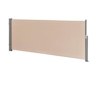 Store latéral 140 x 300 cm Sable Beige Résistant aux intempéries Store pare-soleil et coupe-vent