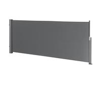 Brise-vue Store latéral PRO.TEC - Gris - 100 x 300 cm - Protection contre le vent et les rayonnements UV