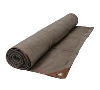 Brise-vue taupe 220 g/m² WERKA PRO 1,80 x 10 m | Aluminium, traité anti-UV, durable, usage jardin et terrasse, balcon, extérieur, protection visuelle