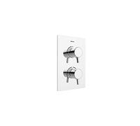 Bristan PM2 Shcvo C Prism Mitigeur chromé robinet de douche double contrôle thermostatique à encastrer