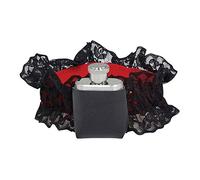 Bristol Novelty - Jarretière avec Flasque - Adulte (Taille unique) (Noir/gris)
