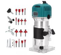 BriSunshine 800W à Bois Défonceuse affleureuse électrique, Affleureuse à bois 5000-33000RPM, 6 Vitesses Variables