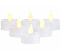 Britesta 6 bougies chauffe-plat à LED à effet flamme et minuteur