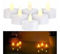 Britesta 6 bougies chauffe-plat à LED à effet flamme et minuteur