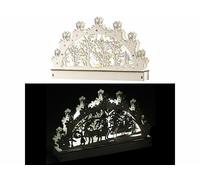 Britesta Arche lumineuse en bois motif Père Noël & renne