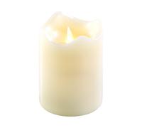 Britesta Bougie en cire véritable avec flamme LED mobile, 90 x 130 mm, taille M