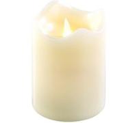 Britesta Bougie en cire véritable avec flamme LED mobile, 90 x 130 mm, taille M