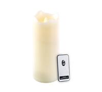 Britesta Bougie télécommandée à LED scintillante, cire véritable - 22,5 cm