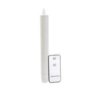 Britesta Chandelle à LED avec flamme vacillante et télécommande - blanc