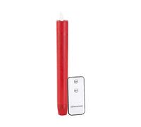 Britesta Chandelle à LED avec flamme vacillante et télécommande - Rouge